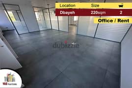 Dbayeh 220m2 | Office | High-End | Prime Location | Rent | MJ | 0