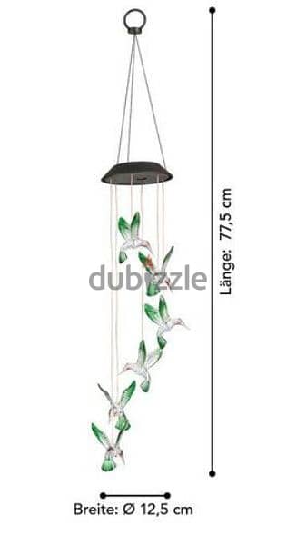 german store solar wind chime lighting