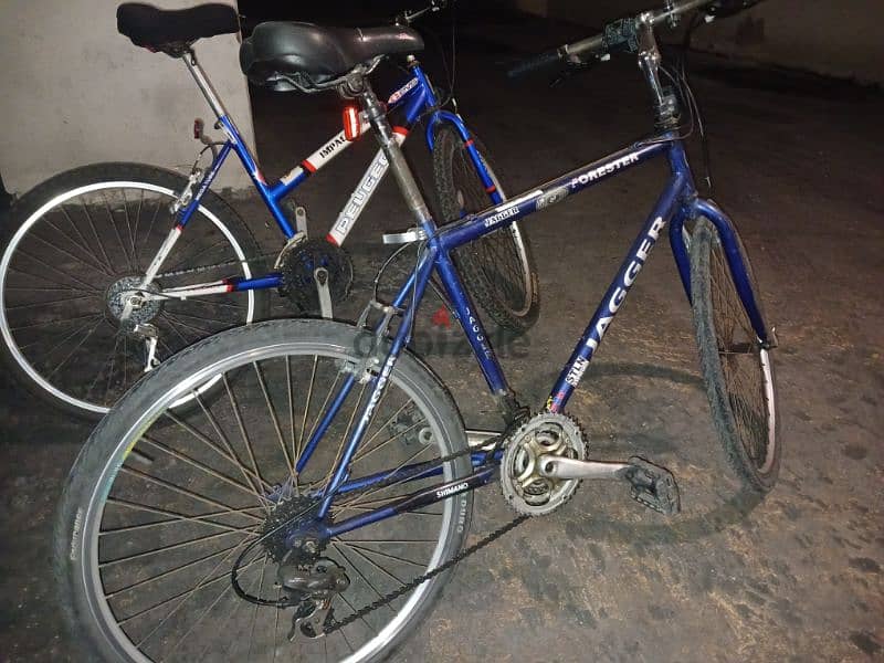 2 bicycle 250usd. jagger and Peugeot 1