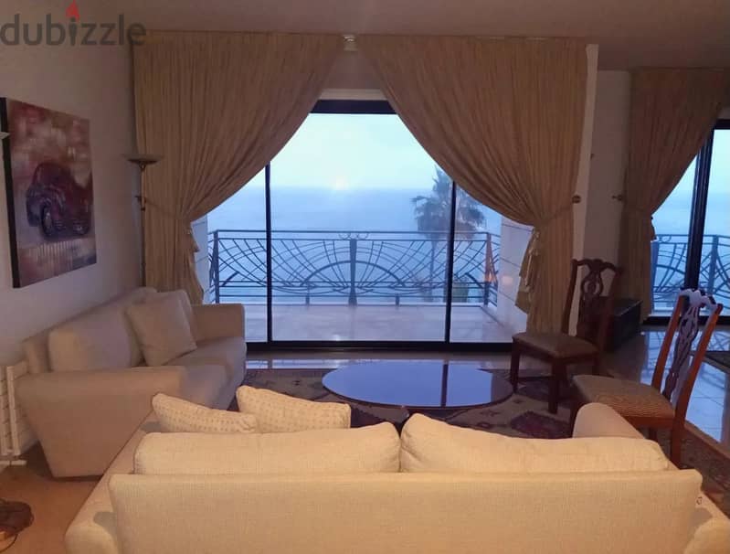 Furnished Apartment with Sea View for Rent in Beirut 2