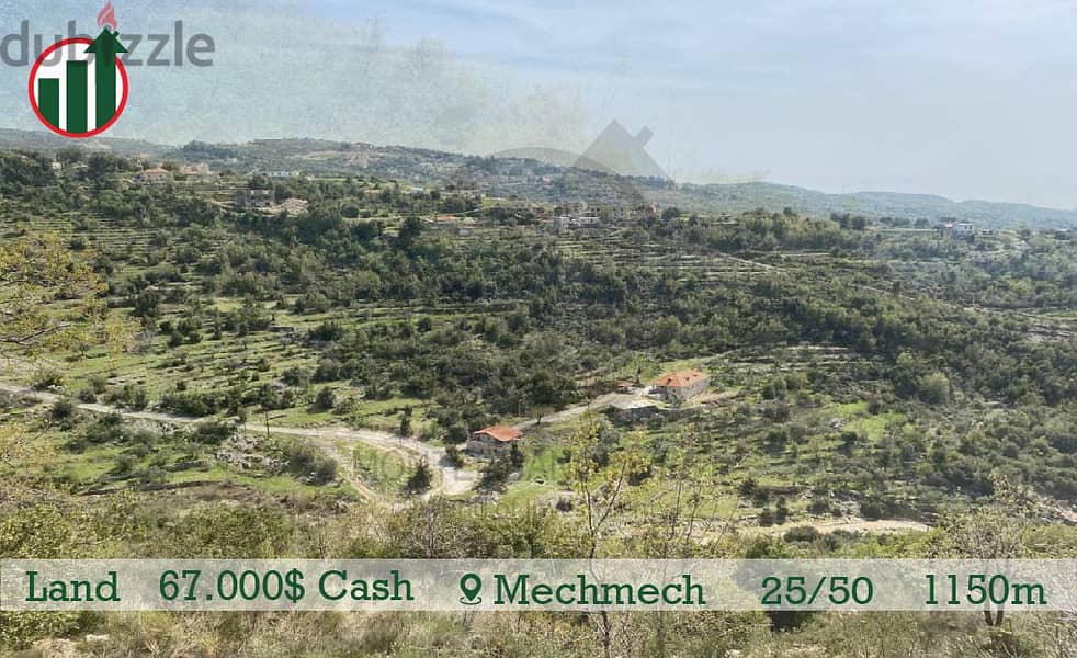 Land for sale in Mechmech with Mountain View!!! 1