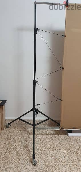 Heavy Duty Studio Backdrop Stand with wheels 1