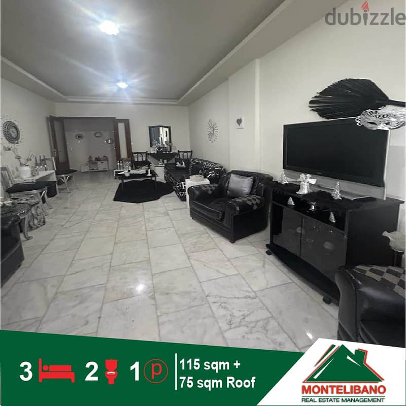 97,000$ Cash Payment!! Apartment for sale in Rabweh!! 2