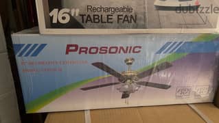 Prosonic Ceiling fan with lights