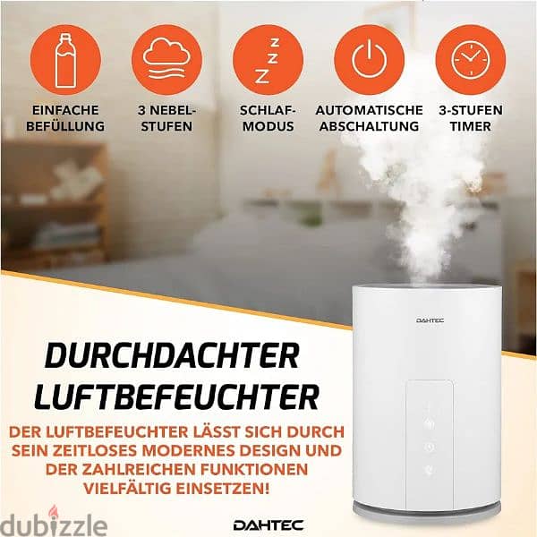 dahtec 5L humidifier with aroma diffuser 2