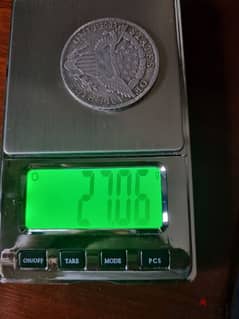A silver old coin