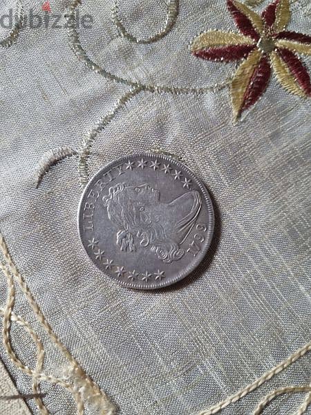 A silver old coin 6