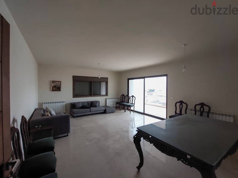 240 QSM Semi Furnished Apartment in Aoukar, Metn with Sea View 0