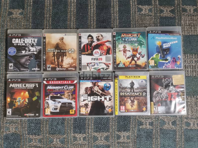 Ps3, ps4 and ps5 games used + ps3 consoles 6