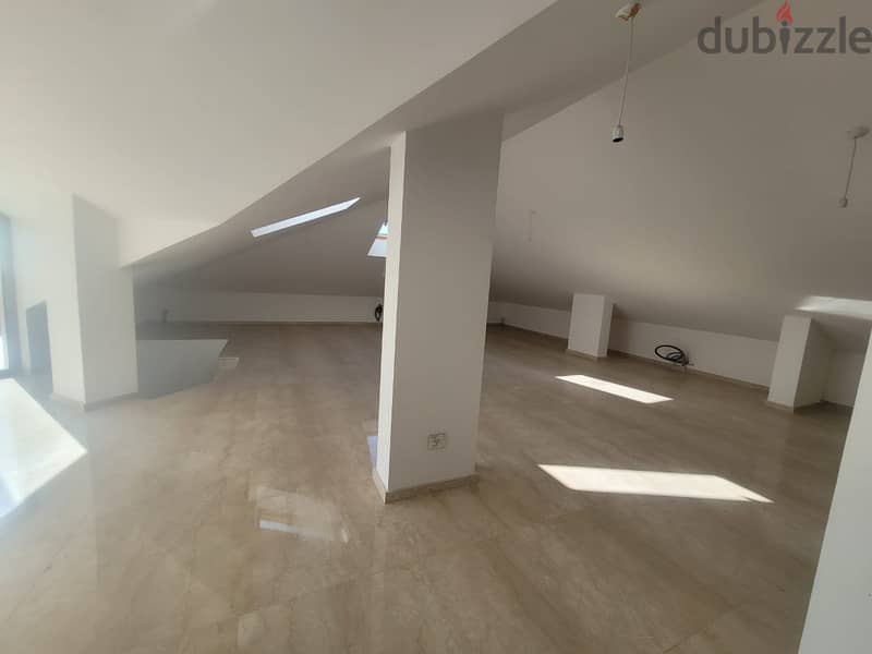 400 m2 + 30 m2 terrace Duplex + open sea view for sale in Hazmieh 3