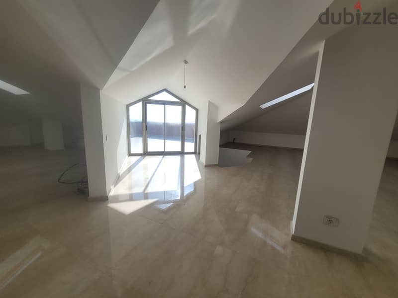 400 m2 + 30 m2 terrace Duplex + open sea view for sale in Hazmieh 4