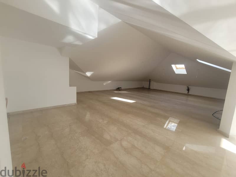 400 m2 + 30 m2 terrace Duplex + open sea view for sale in Hazmieh 5
