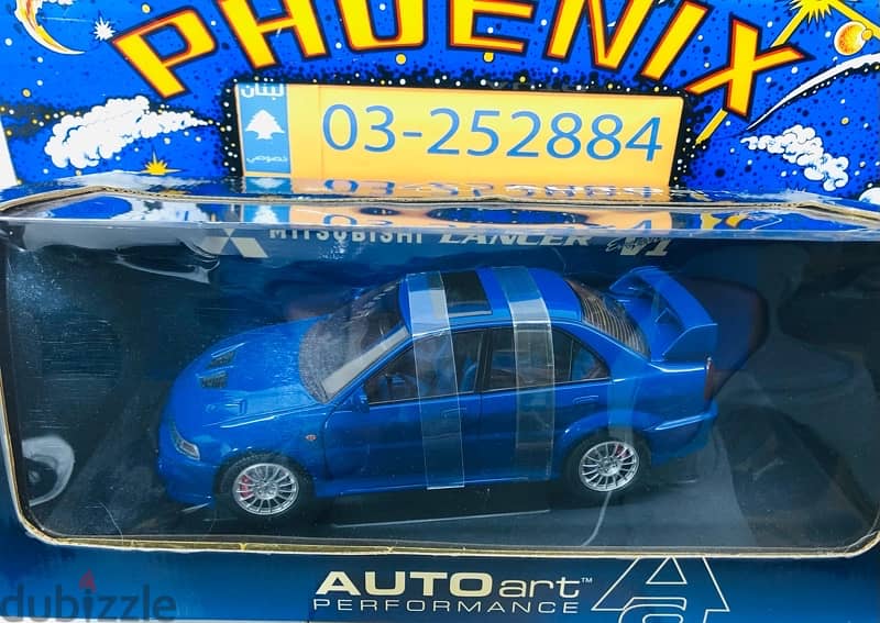 1/18 diecast Autoart Mitsubishi Lancer EVO VI (6) DISCONTINUED NEW BOX 1