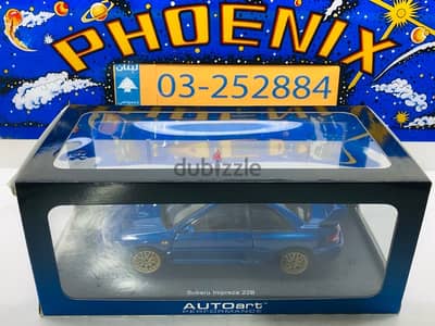 1/18 diecast Autoart Subaru Impreza 22B STI Upgraded Version NEW