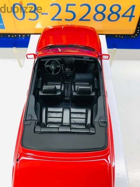 1/18 diecast BMW M3 (E30) Cabriolet Red 2