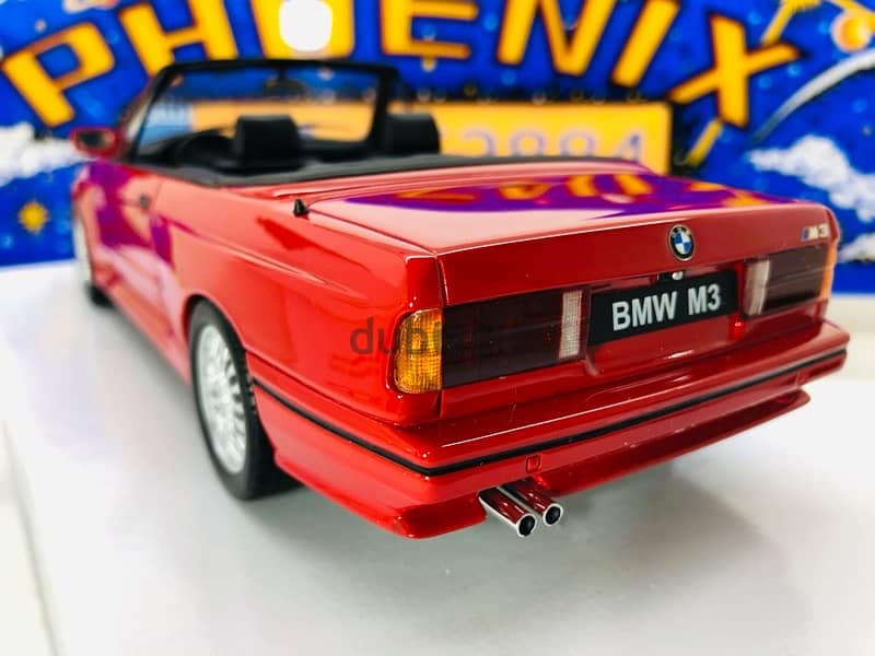1/18 diecast BMW M3 (E30) Cabriolet Red 3