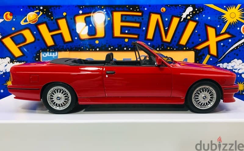 1/18 diecast BMW M3 (E30) Cabriolet Red 9
