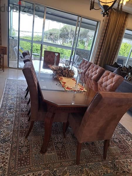 Full dining table and chairs 2