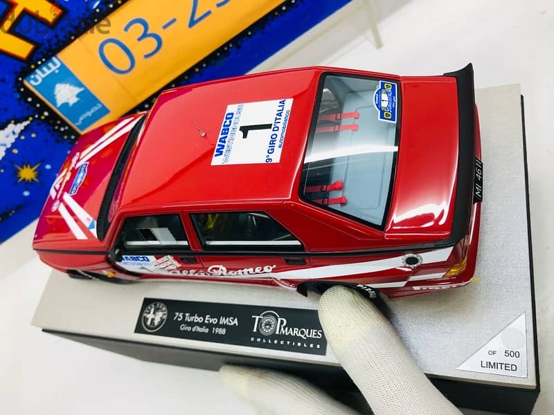 1/18 diecast Alfa Romeo 75 TURBO EVO Top Marques Limited 500 Pieces 12