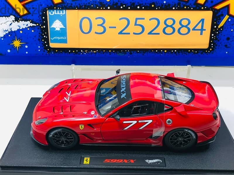 1/18 diecast Ferrari 599 XX 2009 FELIPE MASSA #77 Rosso Corsa 0