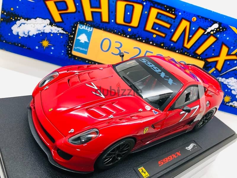 1/18 diecast Ferrari 599 XX 2009 FELIPE MASSA #77 Rosso Corsa 13