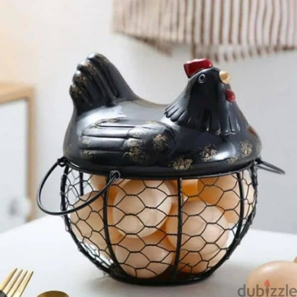 stunning chicken eggs steel basket 2