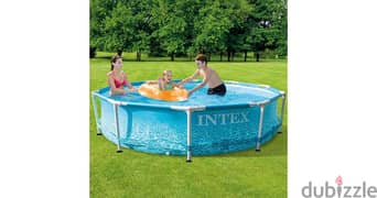 Intex 305 x 76cm pool with filter pump Beachside Bestway مسبح بركة 0
