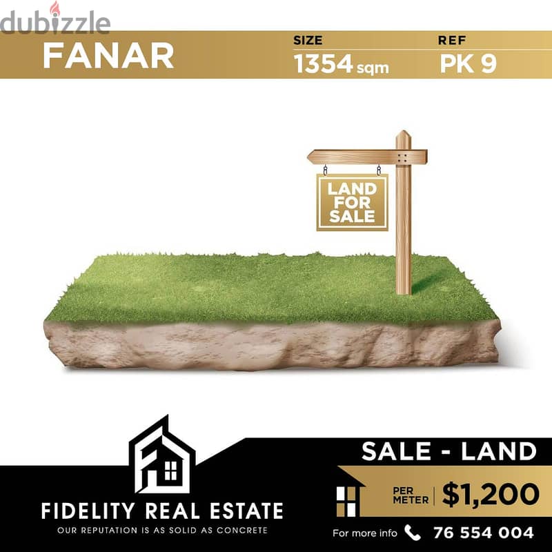 Land for sale in Fanar PK9 0