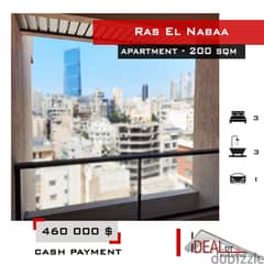 Apartment for sale in Ras El Nabaa Beirut 200 sqm ref#kj94106