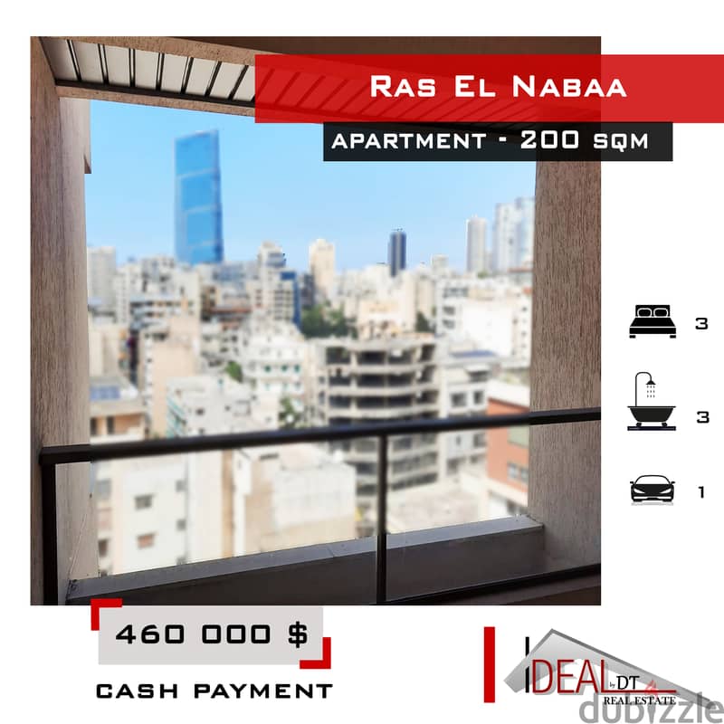 Apartment for sale in Ras El Nabaa Beirut 200 sqm ref#kj94106 0