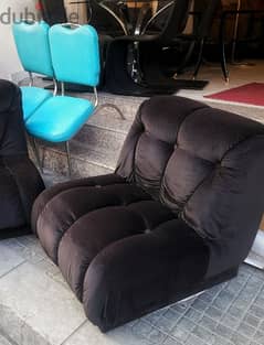2 couches velvet black