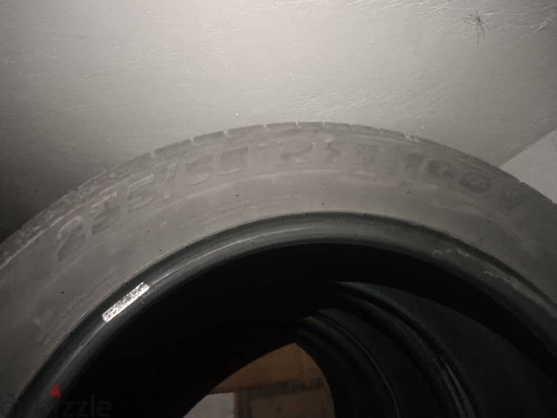 أربعة (٤) (tires) دواليب Tigar مستعملة حالة جيدة جداً 235/55 R18 100V 3