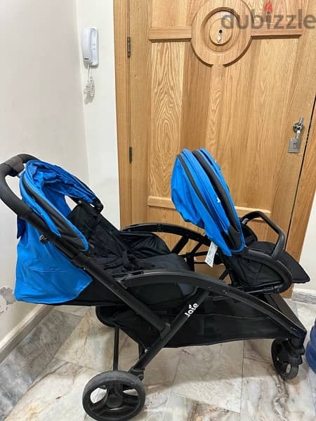 stroller 2 seats ( Kid and baby) 2