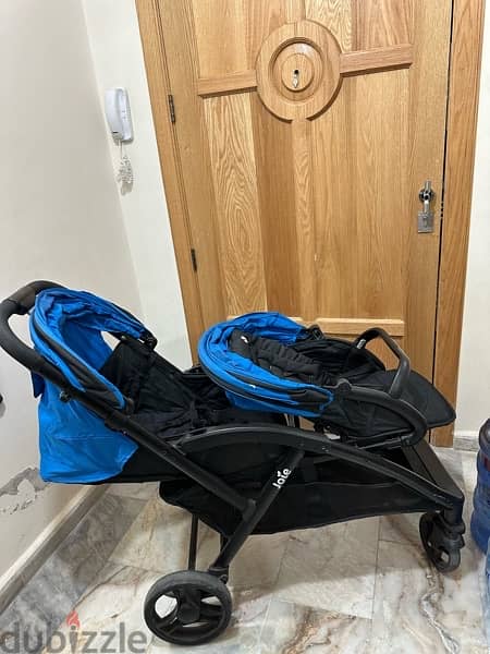 stroller 2 seats ( Kid and baby) 3