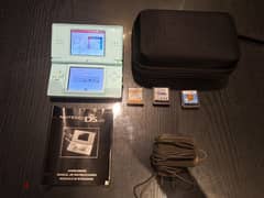 Nintendo DS Lite With Case and Original Charger and Original Manual
