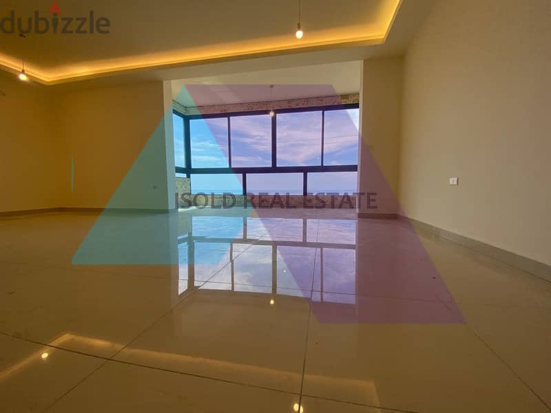 A 165m2 duplex apartment with terrace+sea view for sale in Zouk Mosbeh 1