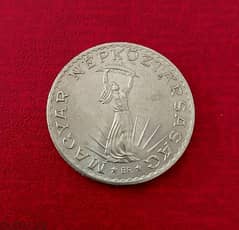 1971 Hungary Magyar 10 Forint status of Liberty Strobl Monument 0