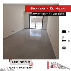 Apartment for sale in Bharsaf Metn 120 sqm ref#ag20193