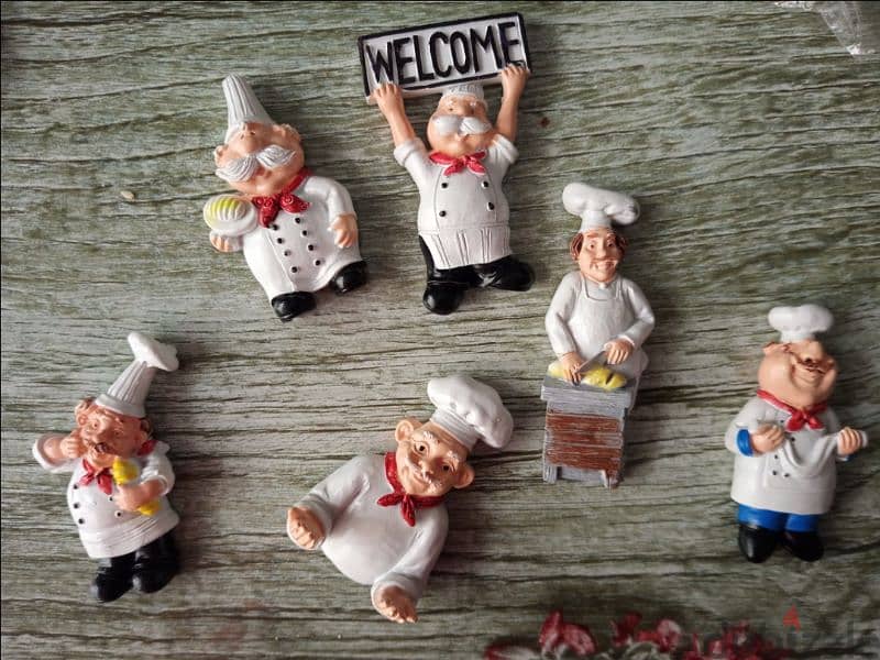 cute kitchen chef magnets and hangers 2