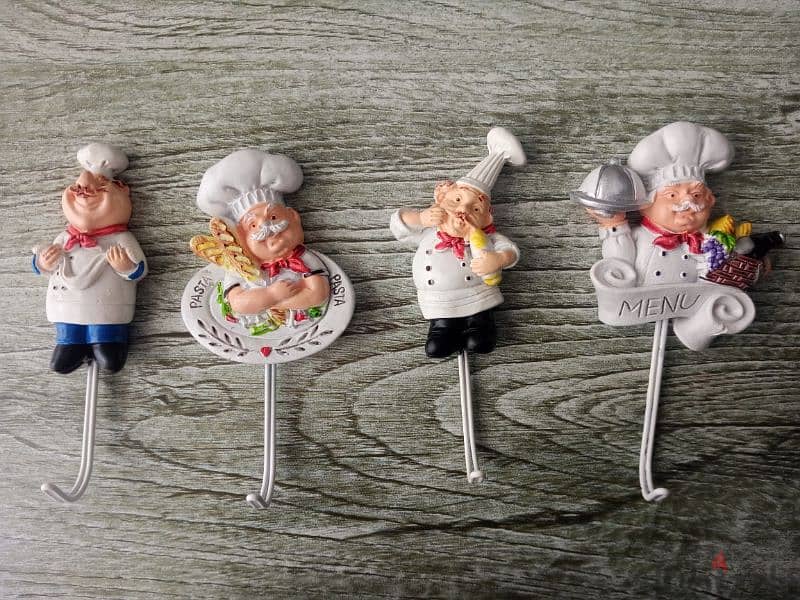 cute kitchen chef magnets and hangers 3