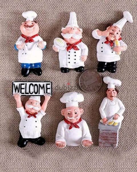cute kitchen chef magnets and hangers 1