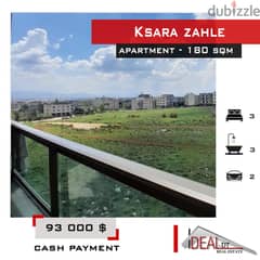 Apartment for sale in Ksara Zahle 180 sqm ref#ab16038
