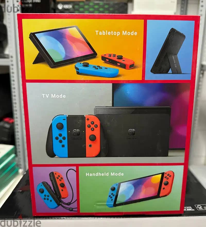 Nintendo Switch OLED Neon Blue/Neon Red exclusive & original price 1