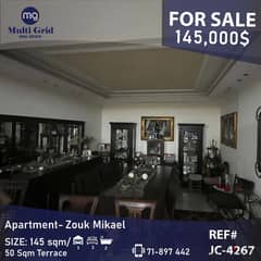 Apartment for Sale in Zouk Mikael, CJ-4267, شقة للبيع في ذوق مكايل