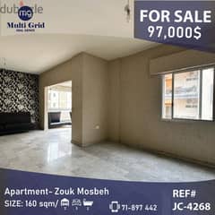 Apartment for Sale in Zouk Mosbeh, CJ-4268, شقة للبيع في ذوق مصبح