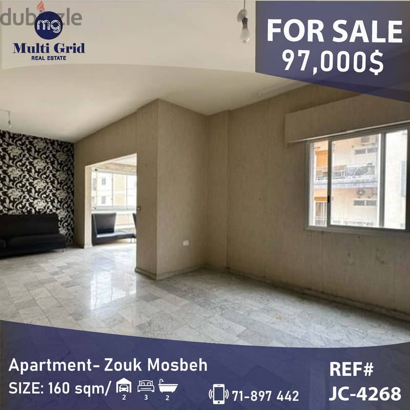 Apartment for Sale in Zouk Mosbeh, CJ-4268, شقة للبيع في ذوق مصبح 0