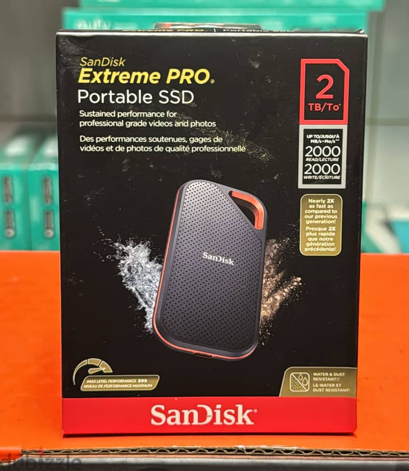 Sandisk extreme pro portable SSD 2tb up to 2000mb/s 1