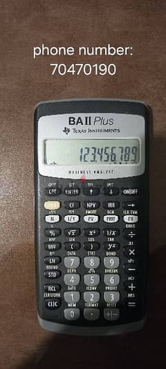 Texas Instruments financial calculator