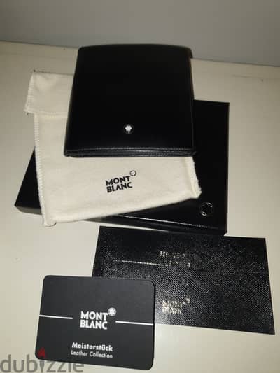 Montblanc leather wallet/ 5 cc holder