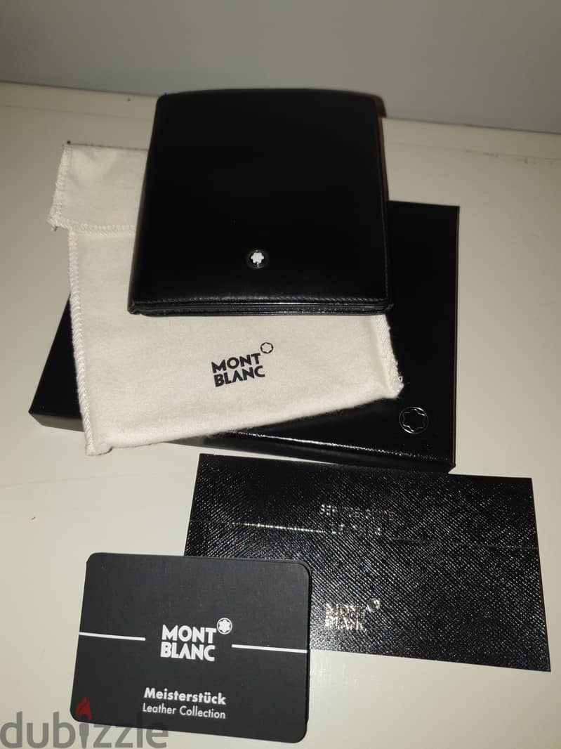 Montblanc leather wallet/ 5 cc holder 0